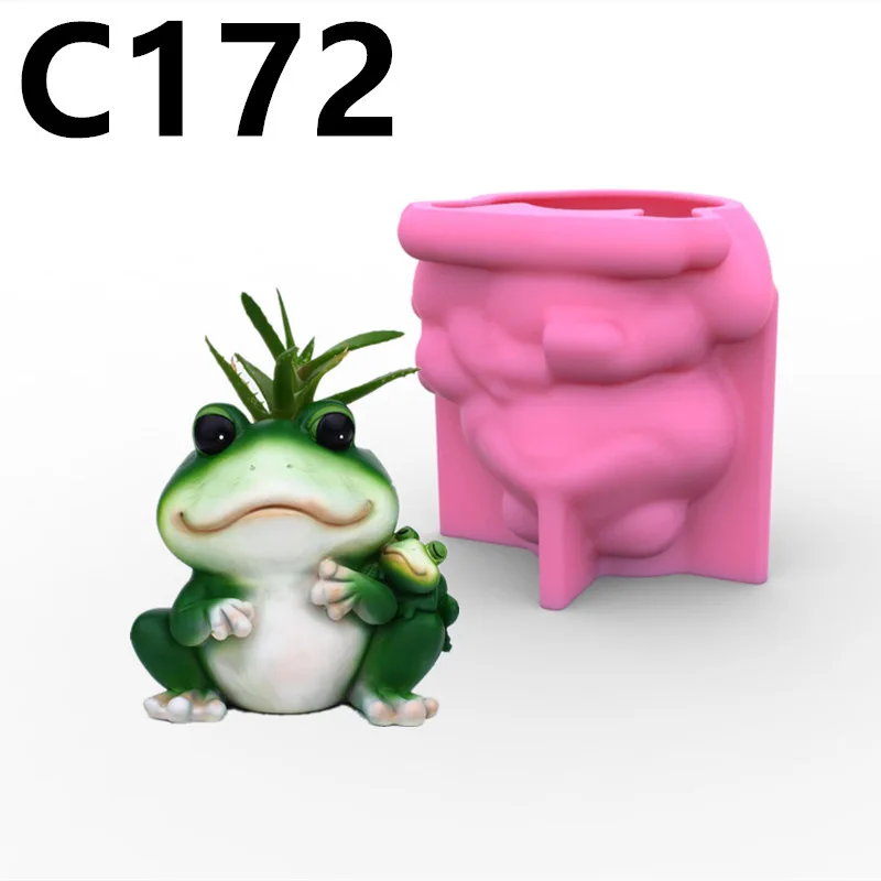 Cute Frog Mother Son Succulent Flower Pot Pen Holder Silicone Mold Gypsum form Scented Stone Ornaments Homemade Handicraft
Cute Frog Mother Son Succulent Flower Pot Pen Holder Silicone Mold Gypsum form Scented Stone Ornaments Homemade Handicraft