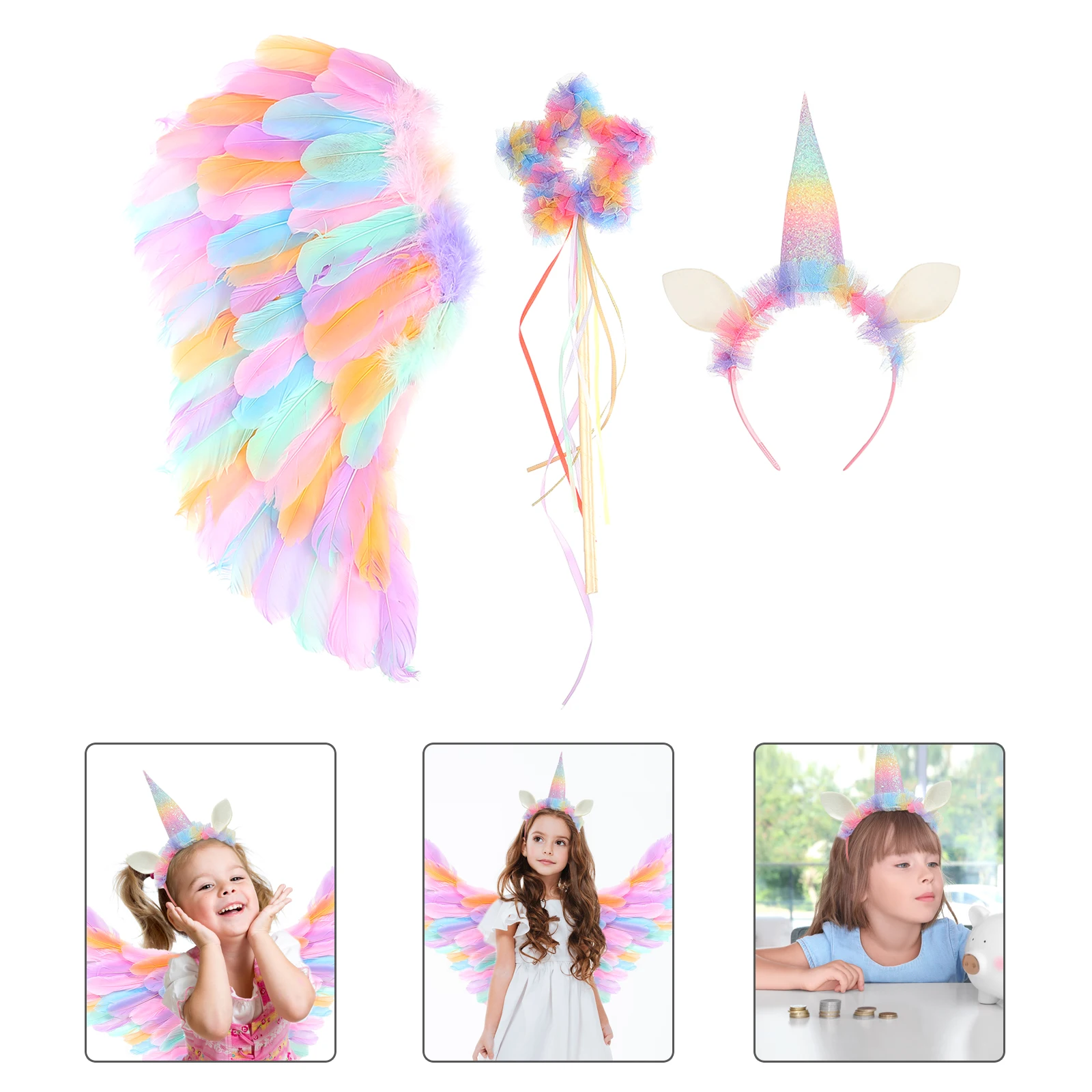 1 Set Unicorn-Theme Fairy Wing Prop Girls Cosplay Costume Lightweight Comfortable Angel Hairhoop Decor Fairy
1 Set Unicorn-Theme Fairy Wing Prop Girls Cosplay Costume Lightweight Comfortable Angel Hairhoop Decor Fairy