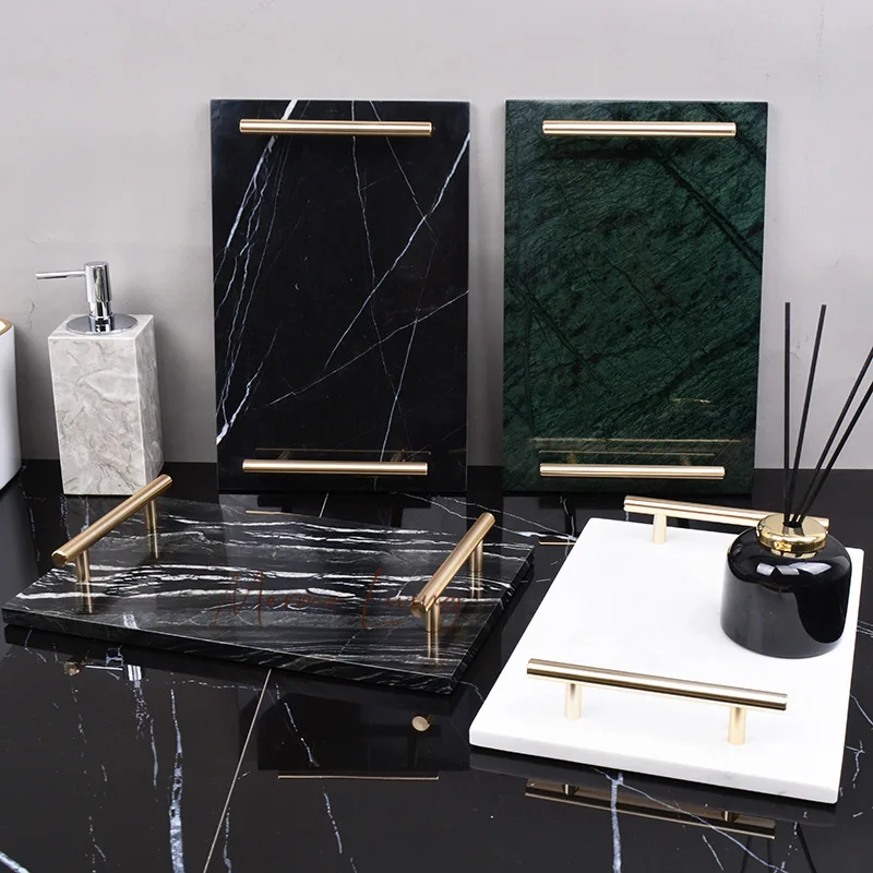 Real Natural Marble Tray with Handle Luxury Rectangular Washbasin Vanity Storage Tray Bathroom Accessories
Real Natural Marble Tray with Handle Luxury Rectangular Washbasin Vanity Storage Tray Bathroom Accessories