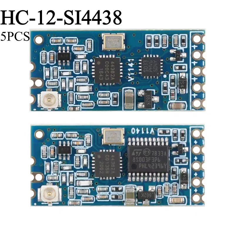 Wireless module 433MHz receiving and transmitting 1km serial communication transparent data transmission HC-12-SI4438 networking
Wireless module 433MHz receiving and transmitting 1km serial communication transparent data transmission HC-12-SI4438 networking