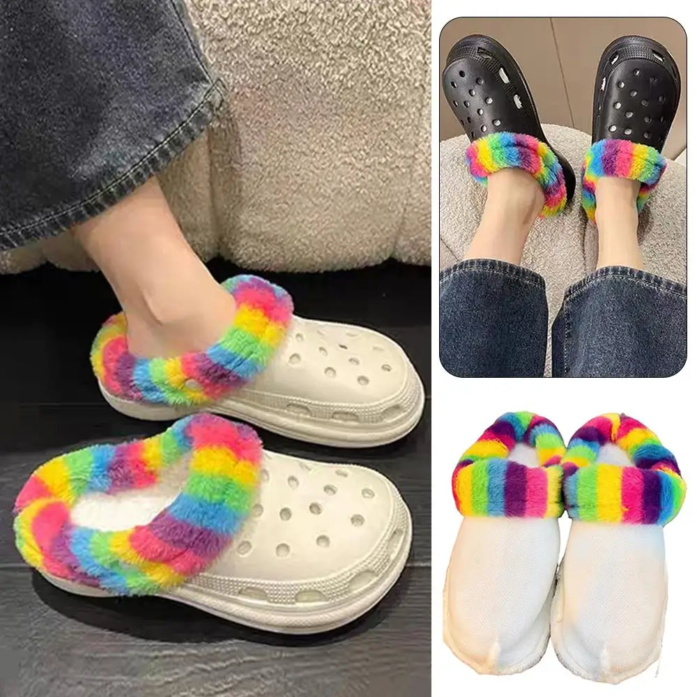 Winter Plush Liner Shoes Insoles Fur Lined Platform Clogs Slip On Platform Sandals with Charms Slide Garden Shoes Shoes Covers
Winter Plush Liner Shoes Insoles Fur Lined Platform Clogs Slip On Platform Sandals with Charms Slide Garden Shoes Shoes Covers