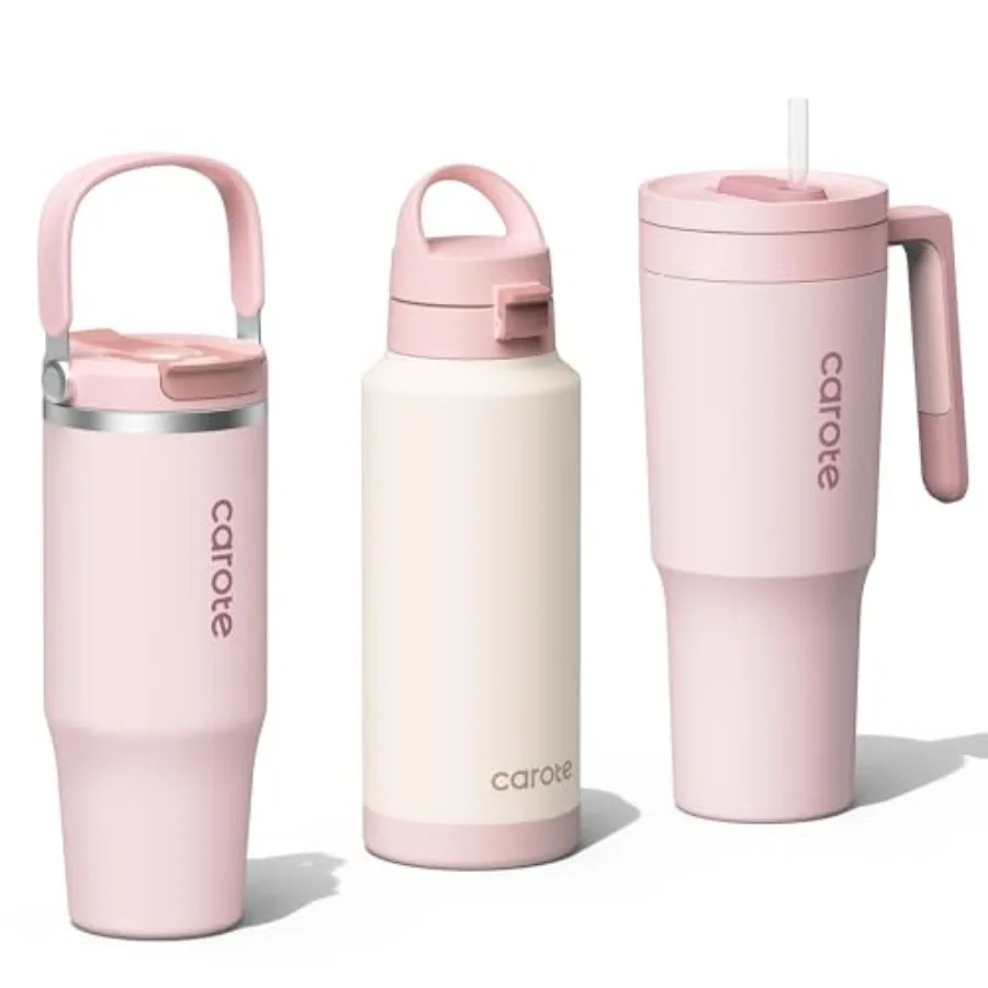 3-Pack Insulated Stainless Steel Water Bottles Cup Holder Compatible for Travel Upgraded Leak Proof 32/32/40 oz Built-In Straw
3-Pack Insulated Stainless Steel Water Bottles Cup Holder Compatible for Travel Upgraded Leak Proof 32/32/40 oz Built-In Straw