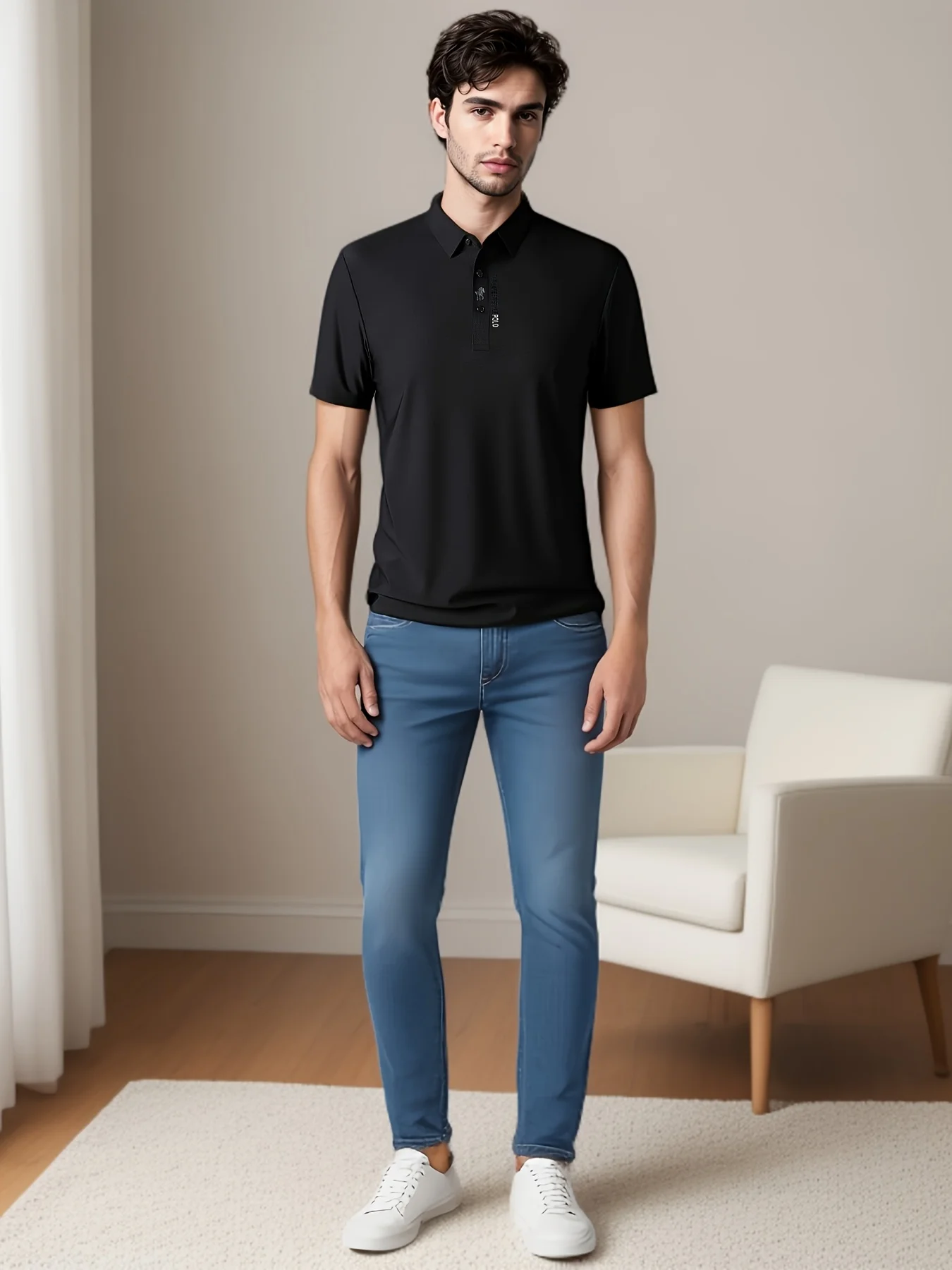 New Cool and Breathable Seamless Short Sleeved T-shirt Men's Embroidered Polo Shirt 2025 Summer Fashion Casual Men's Wear
New Cool and Breathable Seamless Short Sleeved T-shirt Men's Embroidered Polo Shirt 2025 Summer Fashion Casual Men's Wear