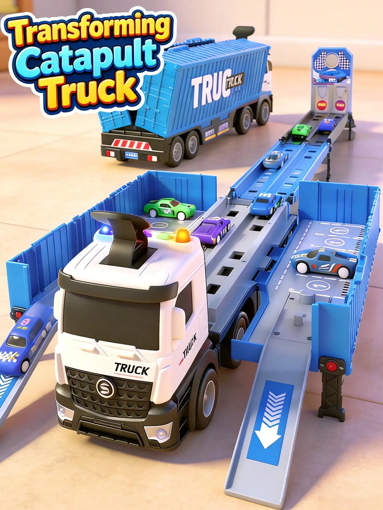Foldable Ejection Race Track Truck w/ Die-Cast Cars Light Music Educational Toy
Foldable Ejection Race Track Truck w/ Die-Cast Cars Light Music Educational Toy