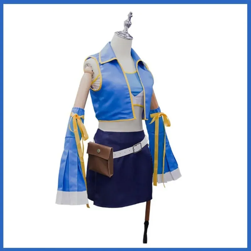 CyAnime Fairy Tail Lucy Heartfilia Cosplay Costume Slayers Seven Years Later Blue Jacket Skirt Prop Wig Woman Sexy Masked Ball S
CyAnime Fairy Tail Lucy Heartfilia Cosplay Costume Slayers Seven Years Later Blue Jacket Skirt Prop Wig Woman Sexy Masked Ball S