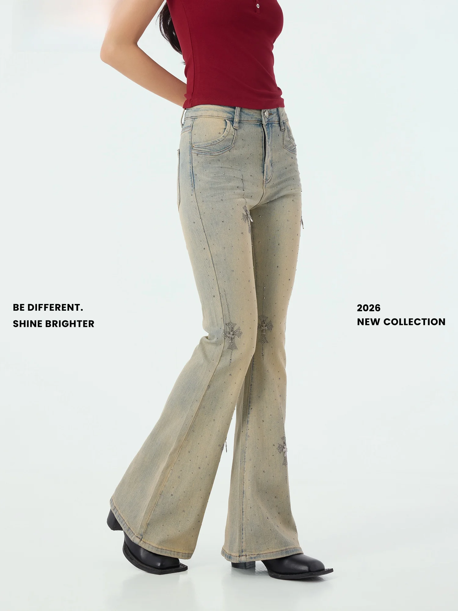 Didimax Summer New Vintage Blue Faded Denim Pants Slim Fit Sequin Micro Flare Casual Long Trousers Women's Jeans DB11163DX58411
Didimax Summer New Vintage Blue Faded Denim Pants Slim Fit Sequin Micro Flare Casual Long Trousers Women's Jeans DB11163DX58411