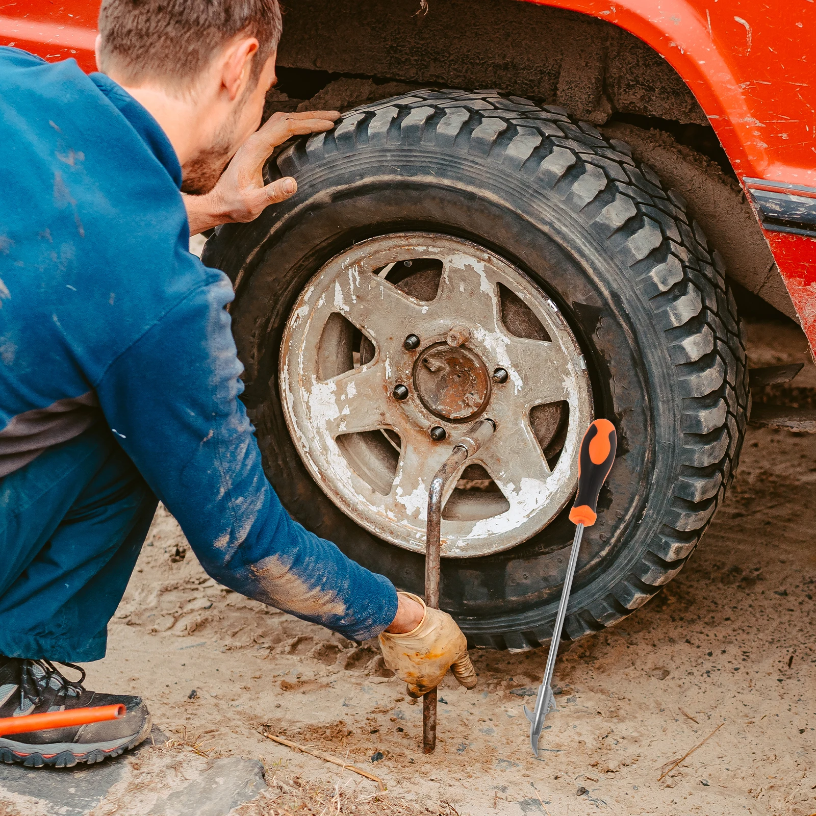 Durable Construction Orange Black 28cm Tire Stones Removing Tool Efficient Car Groove Cleaner Motorcycle Long Reach Accessory
Durable Construction Orange Black 28cm Tire Stones Removing Tool Efficient Car Groove Cleaner Motorcycle Long Reach Accessory