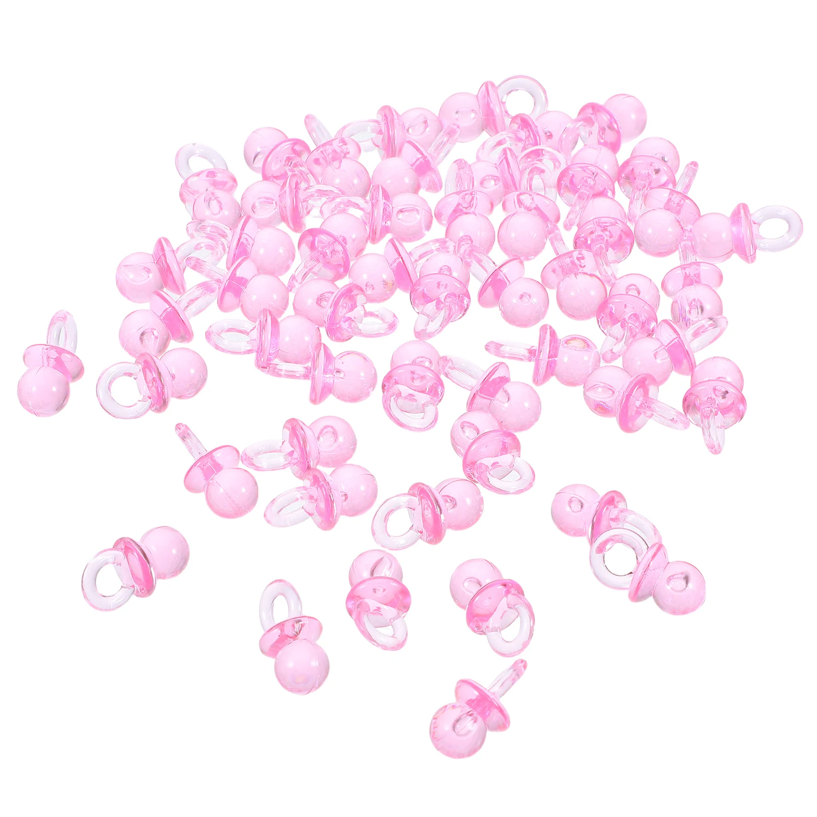 50pcs Acrylic Baby Pacifiers Clear Pink 21x12mm Children Handmade Beads for Baby Shower Favors Necklace Decorations
50pcs Acrylic Baby Pacifiers Clear Pink 21x12mm Children Handmade Beads for Baby Shower Favors Necklace Decorations