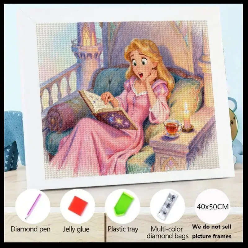 1 шт. 5D DIY полный квадратный набор для алмазной живописи, зачарованная принцесса для чтения книг, большой 40x50 см горный хрусталь, художественное ремесло, Beg
1 шт. 5D DIY полный квадратный набор для алмазной живописи, зачарованная принцесса для чтения книг, большой 40x50 см горный хрусталь, художественное ремесло, Beg