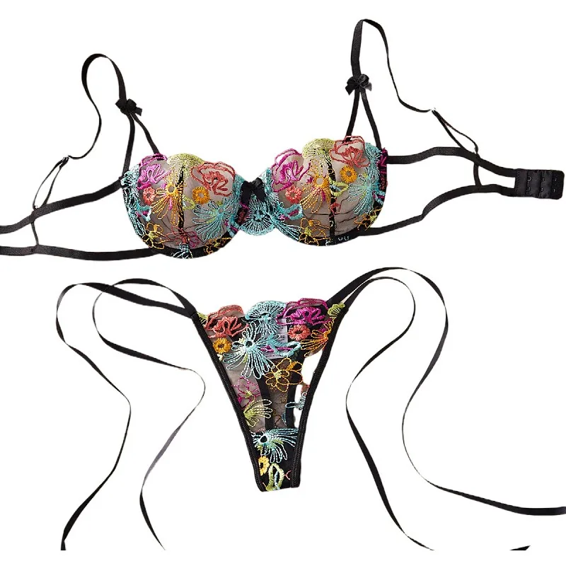 Heavy Craft Flower Embroidery Bra Lace Up Panty Womens Erotic Seductive Underwears Apparels Clothings Womens Sexy Lingerie Set
Heavy Craft Flower Embroidery Bra Lace Up Panty Womens Erotic Seductive Underwears Apparels Clothings Womens Sexy Lingerie Set