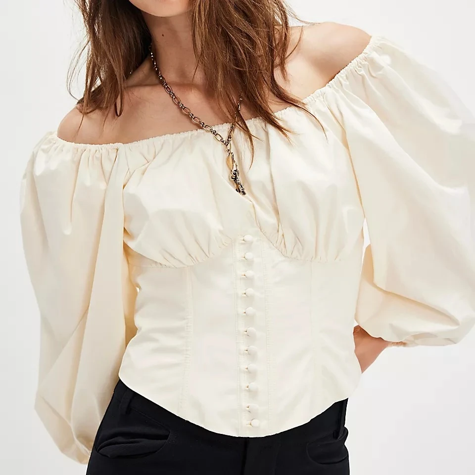 French Style Loose Blouse Shirt Pullover Women Spring Summer White Long Sleeve Backless Bandage Sexy Vocation Ladies Tops New
French Style Loose Blouse Shirt Pullover Women Spring Summer White Long Sleeve Backless Bandage Sexy Vocation Ladies Tops New