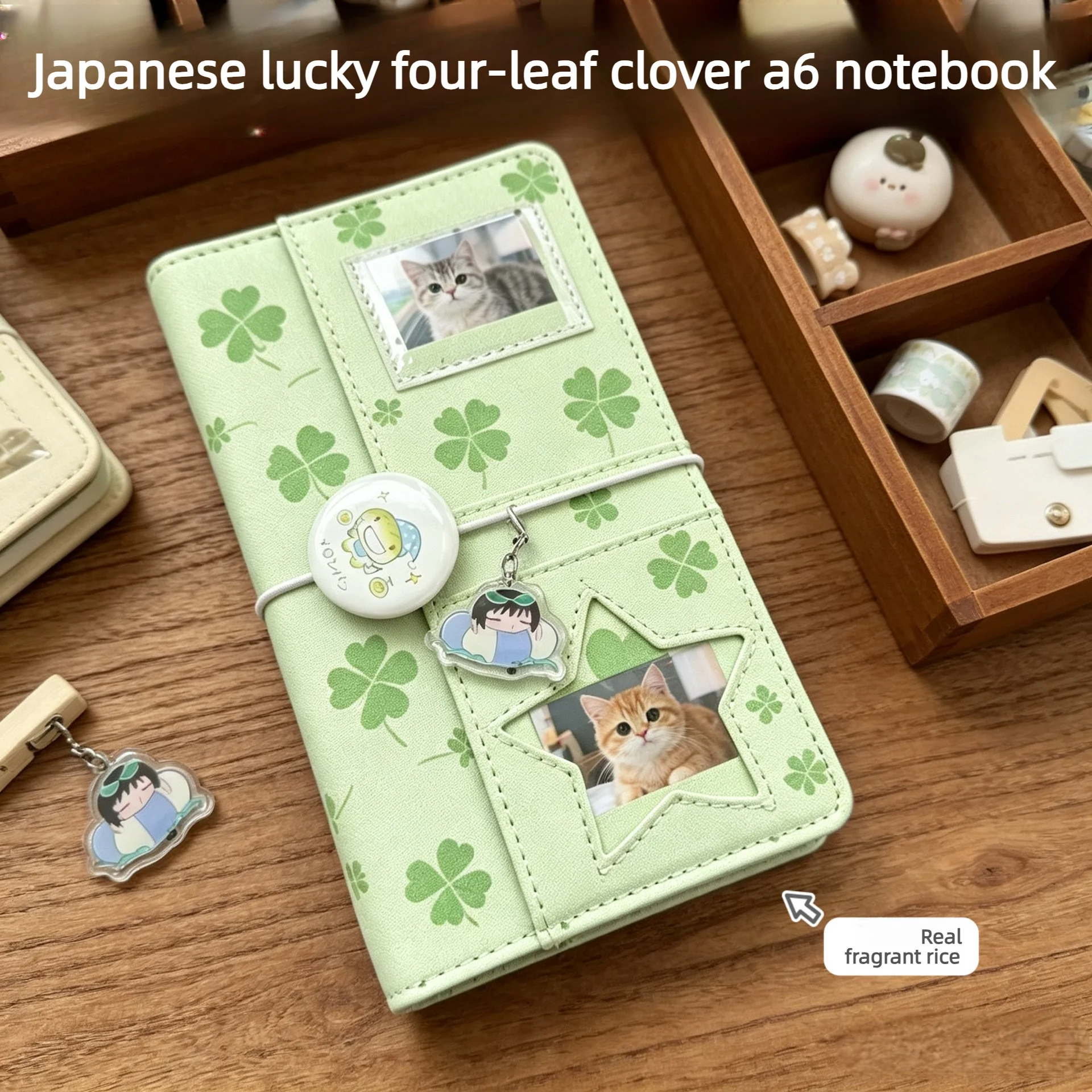 Korean Kawaii A6 Four Leaf Clover Loose Leaf Notebook – Student Portable Diary Journal & Planner for Daily Use
Korean Kawaii A6 Four Leaf Clover Loose Leaf Notebook – Student Portable Diary Journal & Planner for Daily Use
