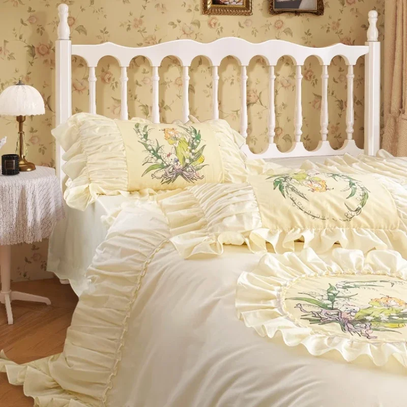 French Cream Wind Solid Wood Design Bed Fashion Modern Aesthetics Simple Princess Bed Unique Cream Wind Beliche Home Furniture
French Cream Wind Solid Wood Design Bed Fashion Modern Aesthetics Simple Princess Bed Unique Cream Wind Beliche Home Furniture