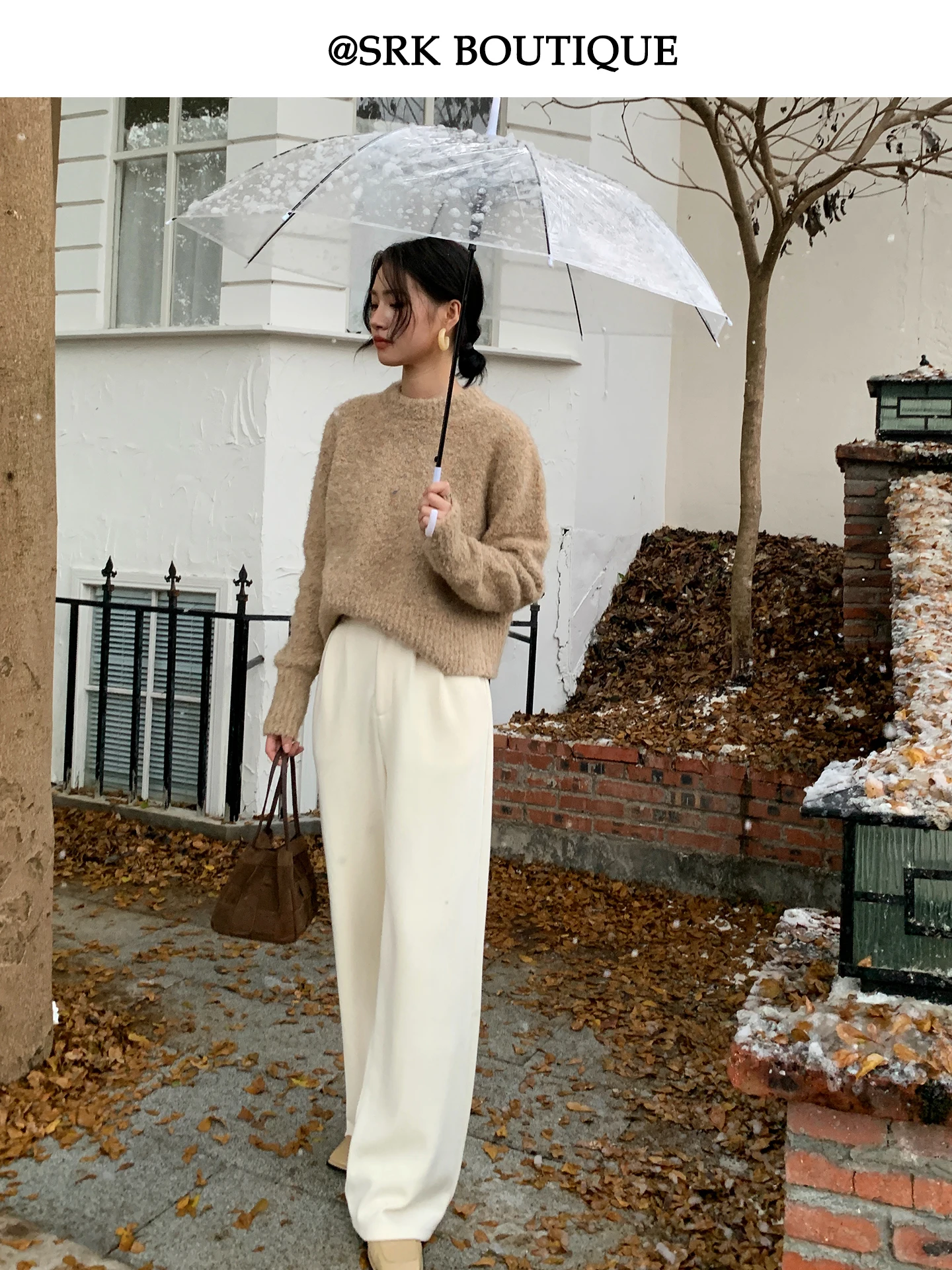 Женские зимние новые белые свободные длинные брюки SRK Commuter Sle с высокой талией, прямые, вязаные, повседневные
Женские зимние новые белые свободные длинные брюки SRK Commuter Sle с высокой талией, прямые, вязаные, повседневные