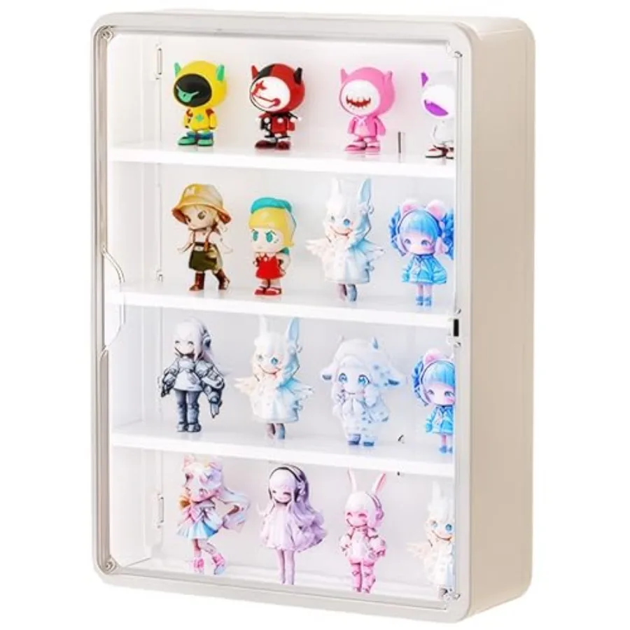 Clear Display Case for Figures, 15.75" High, Wall Mounted Shelf with Magnetic Door, Hanging Display Case for Collectibles Actio
Clear Display Case for Figures, 15.75" High, Wall Mounted Shelf with Magnetic Door, Hanging Display Case for Collectibles Actio