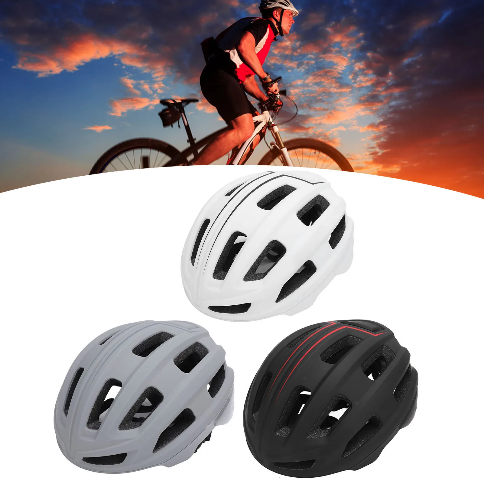 Cycling Helmet Unisex All-season Bike Helmet PC EPS Adjustable Breathable Lightweight Cycling Helmet for Mountain Road Bikes
Cycling Helmet Unisex All-season Bike Helmet PC EPS Adjustable Breathable Lightweight Cycling Helmet for Mountain Road Bikes