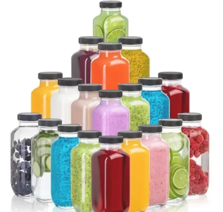 202616 Oz Clear Glass Juice Bottles with Lids Set of 20 - Reusable Empty Drink Containers for Juicing Smoothies Water Milk Komb
202616 Oz Clear Glass Juice Bottles with Lids Set of 20 - Reusable Empty Drink Containers for Juicing Smoothies Water Milk Komb