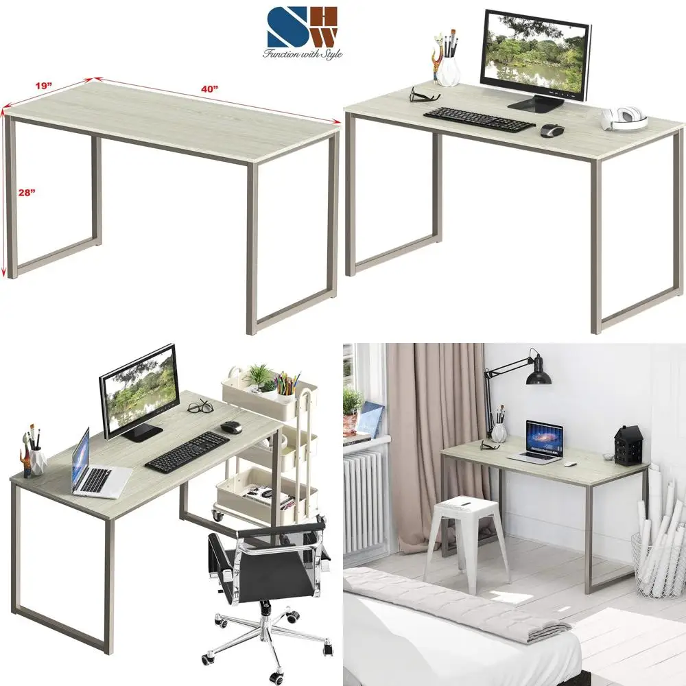 Maple 40-Inch Office Desk for Home Computer Use