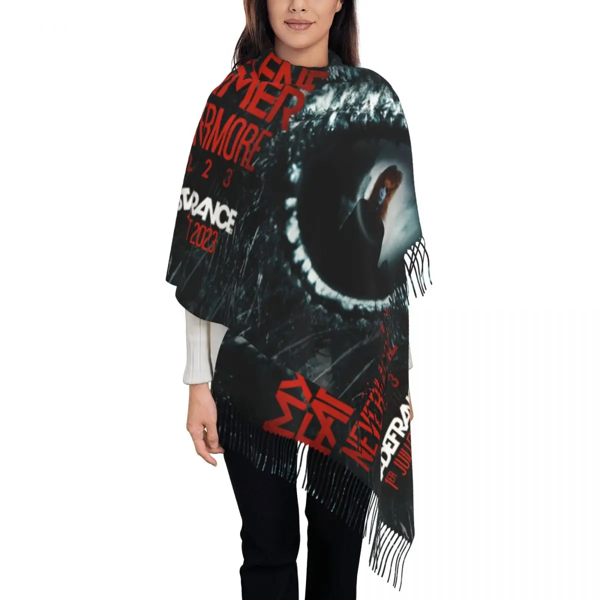 Female Large Mylene Farmer Scarves Women Winter Fall Thick Warm Tassel Shawl Wraps French Singer Scarf
Female Large Mylene Farmer Scarves Women Winter Fall Thick Warm Tassel Shawl Wraps French Singer Scarf