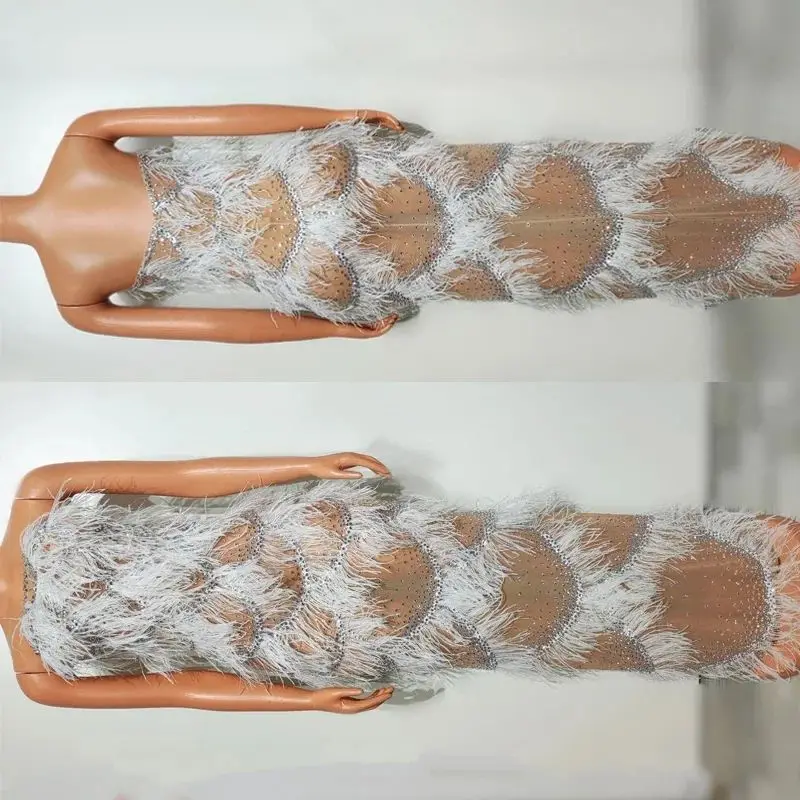 Платье с белыми перьями, перспективная праздничная одежда, женские вечерние платья со стразами, праздничные вечерние костюмы, сценическая одежда
Платье с белыми перьями, перспективная праздничная одежда, женские вечерние платья со стразами, праздничные вечерние костюмы, сценическая одежда