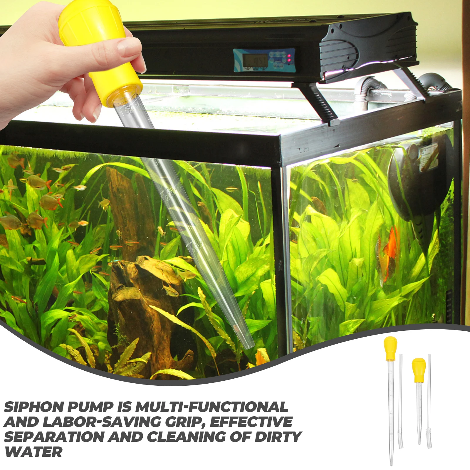 For Water Change Gravel Vacuum Tools Accessories Silicone Hand Operated Siphon Hose Aquarium Cleaning Device Fish Tank Pump To
For Water Change Gravel Vacuum Tools Accessories Silicone Hand Operated Siphon Hose Aquarium Cleaning Device Fish Tank Pump To