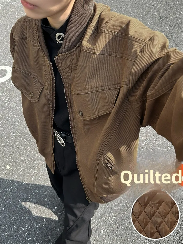 Retro American Short Workwear Jacket Men's Winter Heavy Duty Loose CleanFit Harrington Cotton Coat Youth Trend Long Sleeve
Retro American Short Workwear Jacket Men's Winter Heavy Duty Loose CleanFit Harrington Cotton Coat Youth Trend Long Sleeve