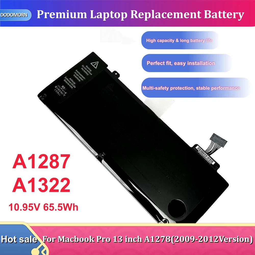 New A1322 A1287 Battery For MacBook Pro 13" A1278 2009 2010 2011 2012 Mid Early Late 65.5Wh Replacement Laptop Battery
New A1322 A1287 Battery For MacBook Pro 13" A1278 2009 2010 2011 2012 Mid Early Late 65.5Wh Replacement Laptop Battery
