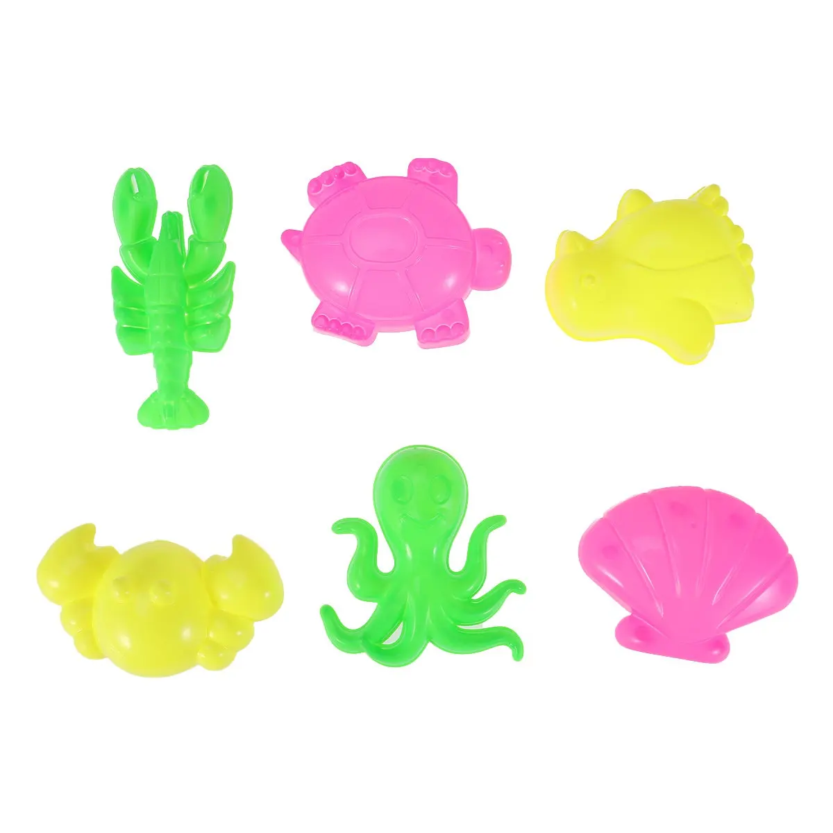 6Pcs Play Sand Molds Beach Set Ocean Creature Shapes Large Random Colors Perfect for Kids Cognitive and Imaginative Skill
6Pcs Play Sand Molds Beach Set Ocean Creature Shapes Large Random Colors Perfect for Kids Cognitive and Imaginative Skill