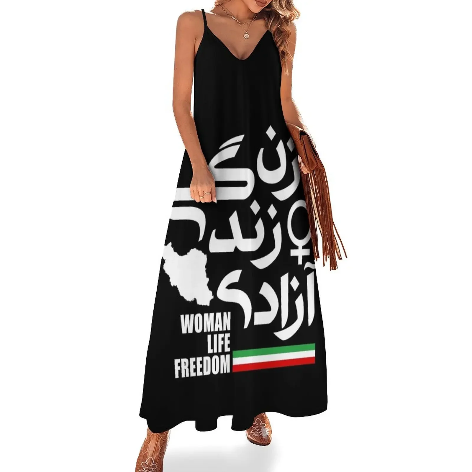 Woman, Life, Freedom Sleeveless Dress Clothing women long dresses elegant chic wedding evening dresses Dress
Woman, Life, Freedom Sleeveless Dress Clothing women long dresses elegant chic wedding evening dresses Dress