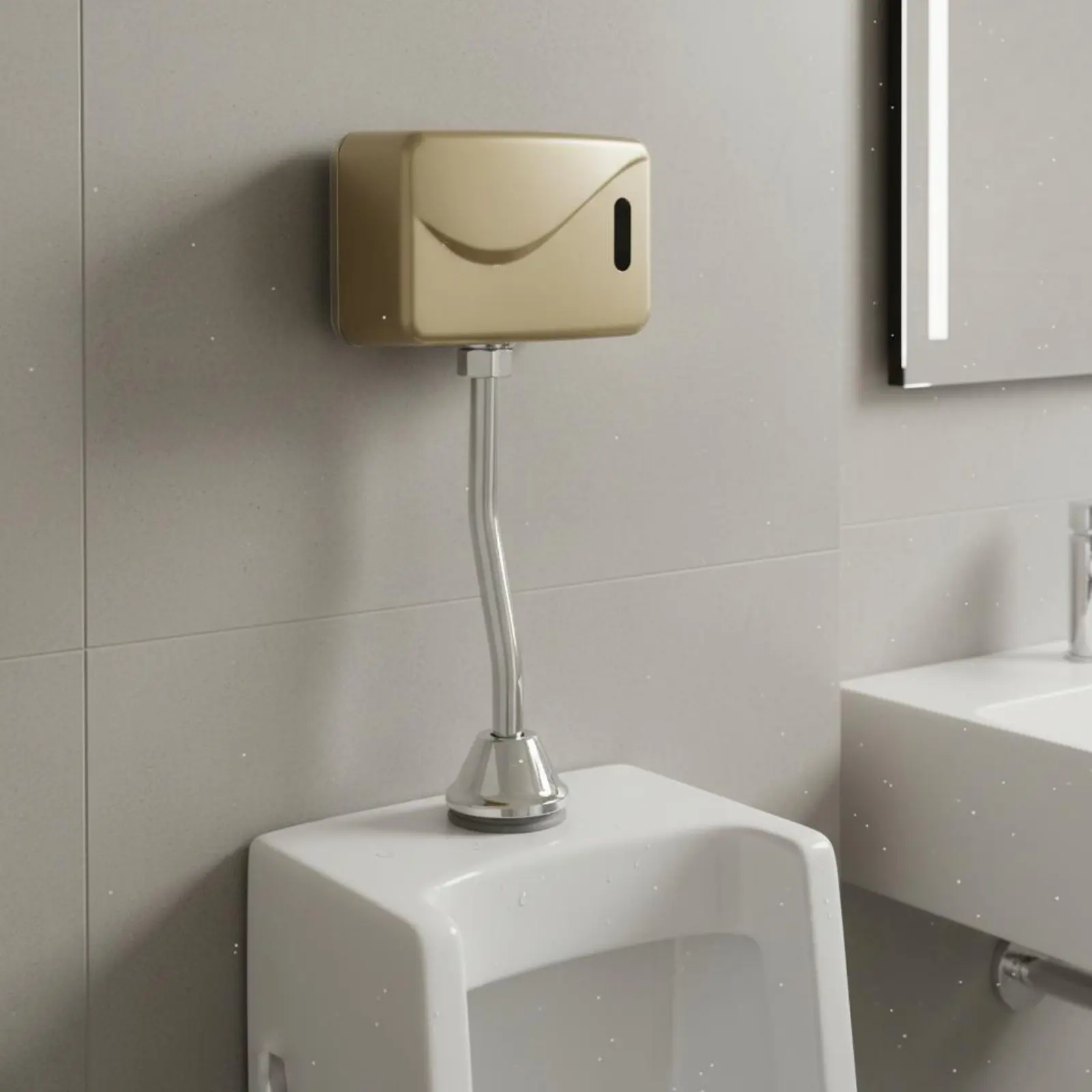 Automatic Urinal Flush Mechanism Hygienic Automatic Urinal Flusher Touchless Flush Mechanism Battery Operated Plumbing Fixture
Automatic Urinal Flush Mechanism Hygienic Automatic Urinal Flusher Touchless Flush Mechanism Battery Operated Plumbing Fixture