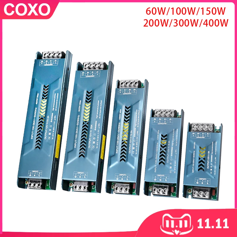 Импульсный источник питания AC100-240V в постоянный ток 12/24 В Трансформаторы светодиодного освещения мощностью 60 Вт 100 Вт 200 Вт 300 Вт 400 Вт светодиодный драйвер для ленточных светильников
Импульсный источник питания AC100-240V в постоянный ток 12/24 В Трансформаторы светодиодного освещения мощностью 60 Вт 100 Вт 200 Вт 300 Вт 400 Вт светодиодный драйвер для ленточных светильников