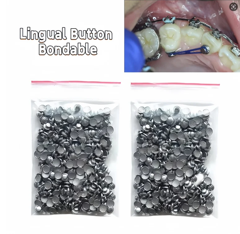 Dental Orthodontic Buttons Lingual Button Bond Round Dental Implant Bonding Mesh Adhesive
Dental Orthodontic Buttons Lingual Button Bond Round Dental Implant Bonding Mesh Adhesive