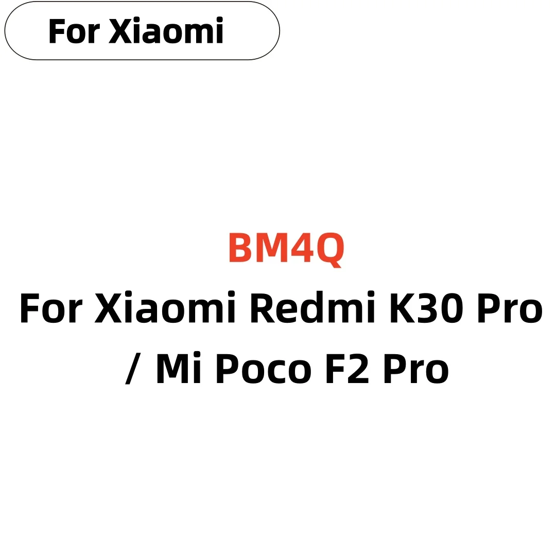 2026 Years 4700mAh BM4Q Battery For Xiaomi Redmi K30 Pro / Mi Poco F2 Pro Phone Bateria Batteries Fast Shipping + Free Tools
2026 Years 4700mAh BM4Q Battery For Xiaomi Redmi K30 Pro / Mi Poco F2 Pro Phone Bateria Batteries Fast Shipping + Free Tools