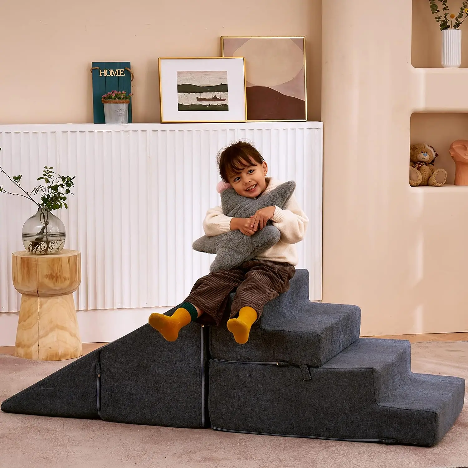 Toddler Climbing Toys Indoor Playset, Safe Soft Foam Climbing Blocks with Slide Stairs, Climbing Toys for Toddlers 1-3 Climb and
Toddler Climbing Toys Indoor Playset, Safe Soft Foam Climbing Blocks with Slide Stairs, Climbing Toys for Toddlers 1-3 Climb and