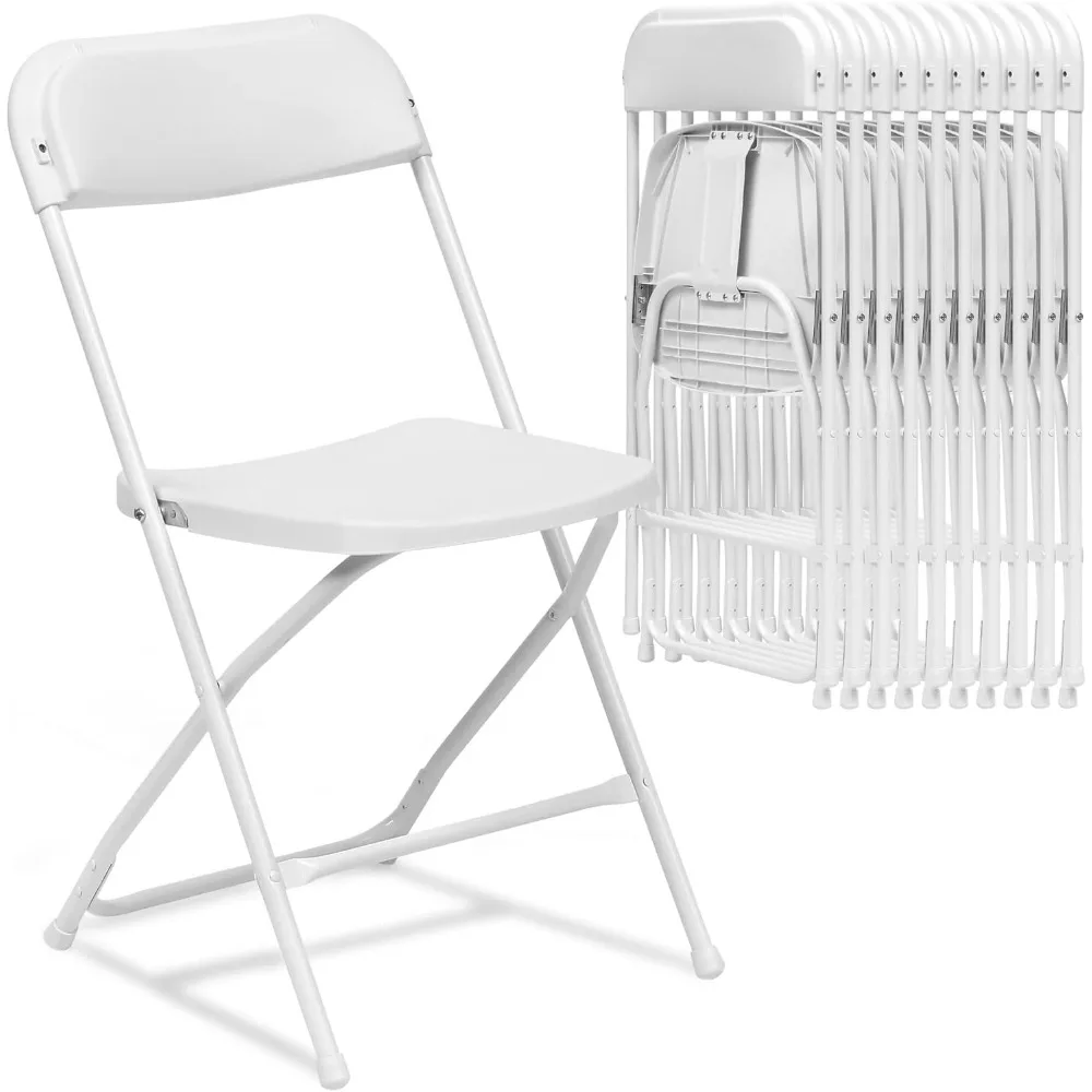 10 Pack White Plastic Folding Chairs with Steel Frame, Portable Lightweight Commercial Chairs for Office Wedding Party Patio Di
10 Pack White Plastic Folding Chairs with Steel Frame, Portable Lightweight Commercial Chairs for Office Wedding Party Patio Di