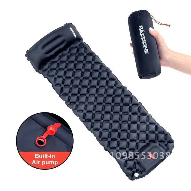Outdoor Camping Inflatable Mattress Sleeping Pad With Pillows Ultralight Air Mat Built In Inflator Pump Hiking
Outdoor Camping Inflatable Mattress Sleeping Pad With Pillows Ultralight Air Mat Built In Inflator Pump Hiking
