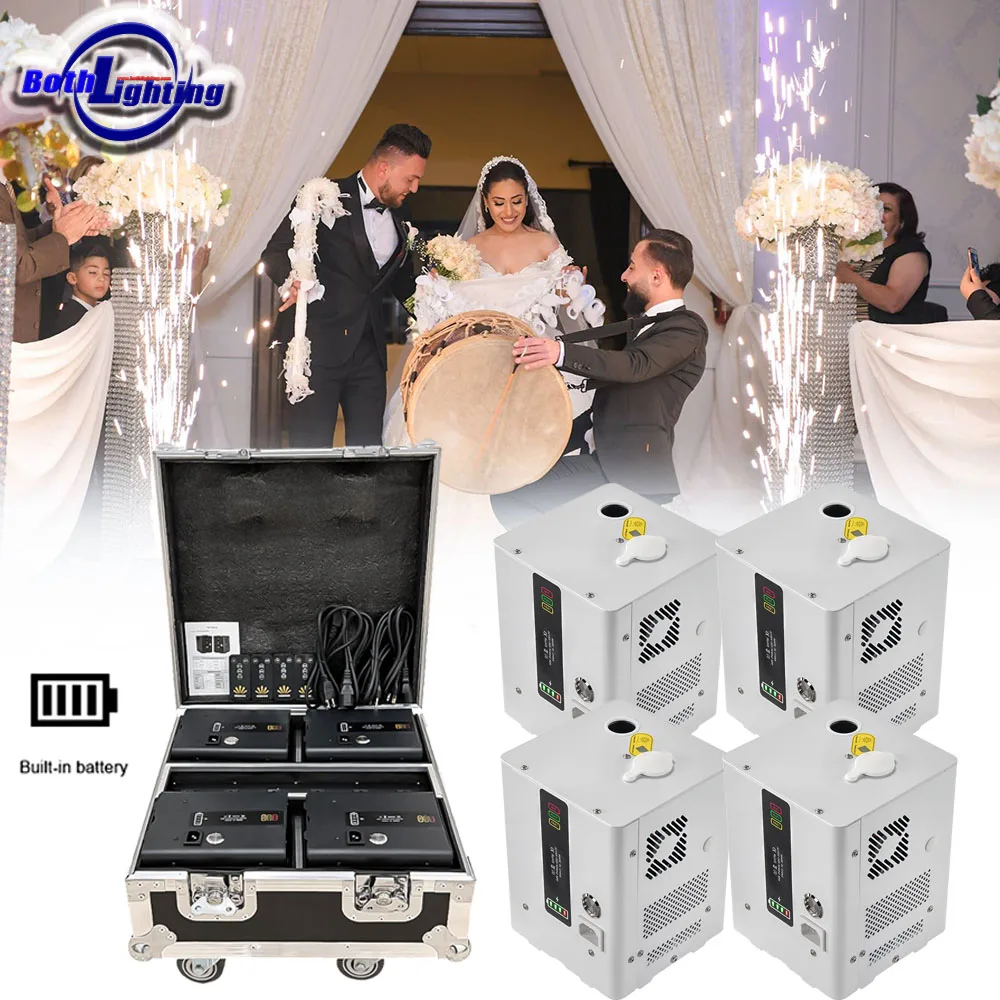 USA&EU 350w Mini Cold Sparkler Machine 4pcs Case Battery Powered RF Remote Firework Fountain Wedding DJ Special Effect Wedding
USA&EU 350w Mini Cold Sparkler Machine 4pcs Case Battery Powered RF Remote Firework Fountain Wedding DJ Special Effect Wedding