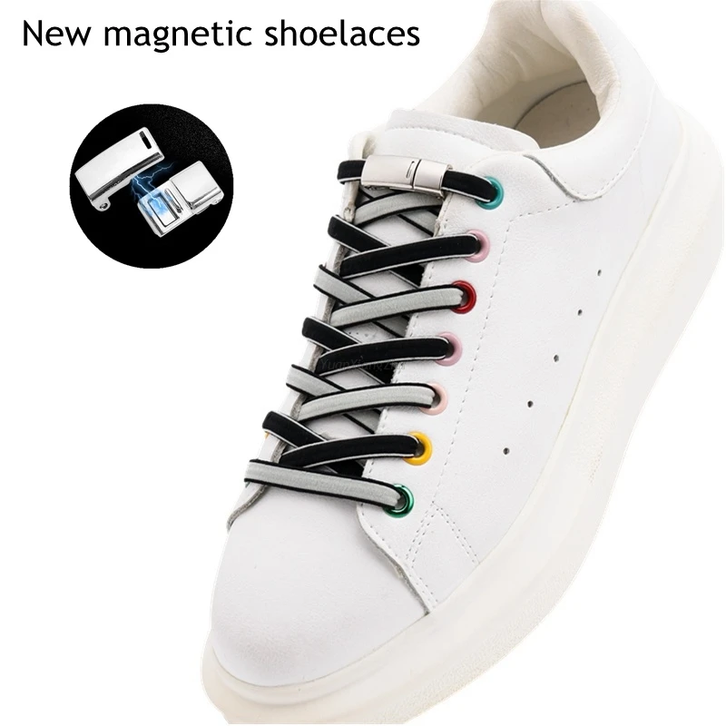 Magnetic Lock No tie Shoe laces Double color Elastic Shoelaces Sneakers for Shoelace Kids Adult Laces One Size Fits All Shoes
Magnetic Lock No tie Shoe laces Double color Elastic Shoelaces Sneakers for Shoelace Kids Adult Laces One Size Fits All Shoes