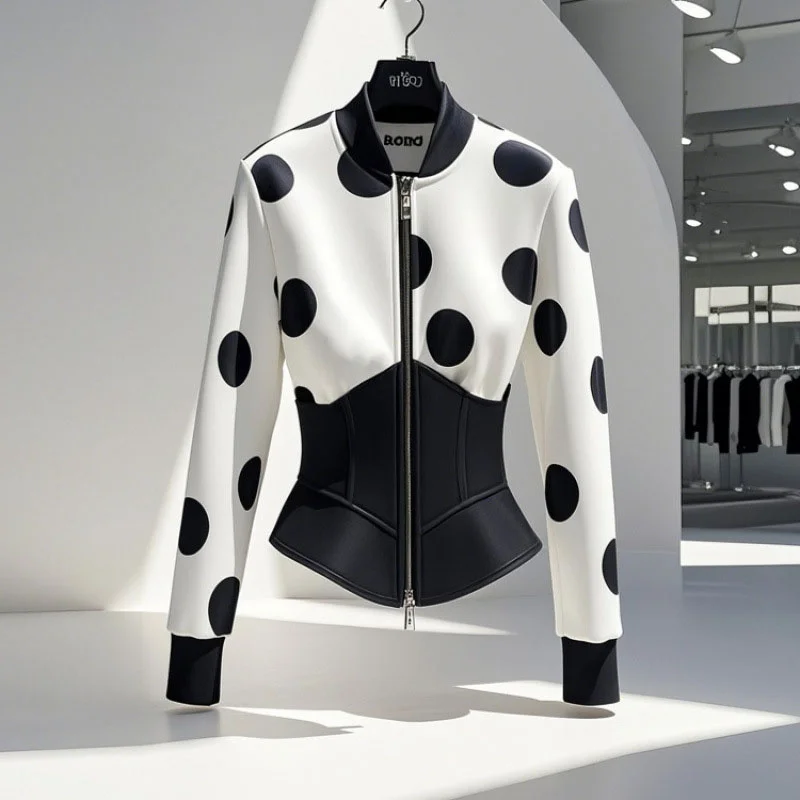 Fashion New 2025 Autumn Women's Jacket Short Temperament Casual Long Sleeved All-match Coat Lady Slim Ladies Jackets Outerwear
Fashion New 2025 Autumn Women's Jacket Short Temperament Casual Long Sleeved All-match Coat Lady Slim Ladies Jackets Outerwear