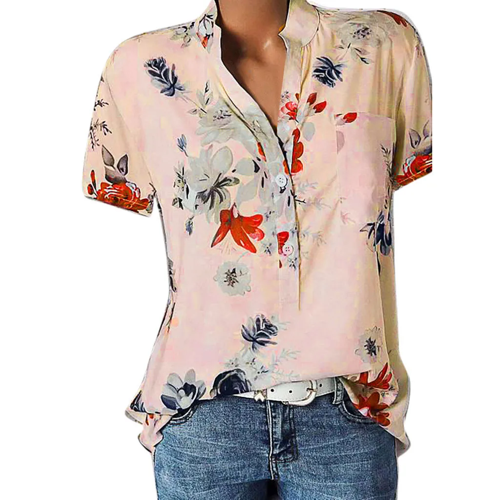 Summer Tops For Women Blouse 2024 Fashion Short Sleeve Floral Printed V Neck Loose Shirts And Blouses Elegant Laies Tops
Summer Tops For Women Blouse 2024 Fashion Short Sleeve Floral Printed V Neck Loose Shirts And Blouses Elegant Laies Tops