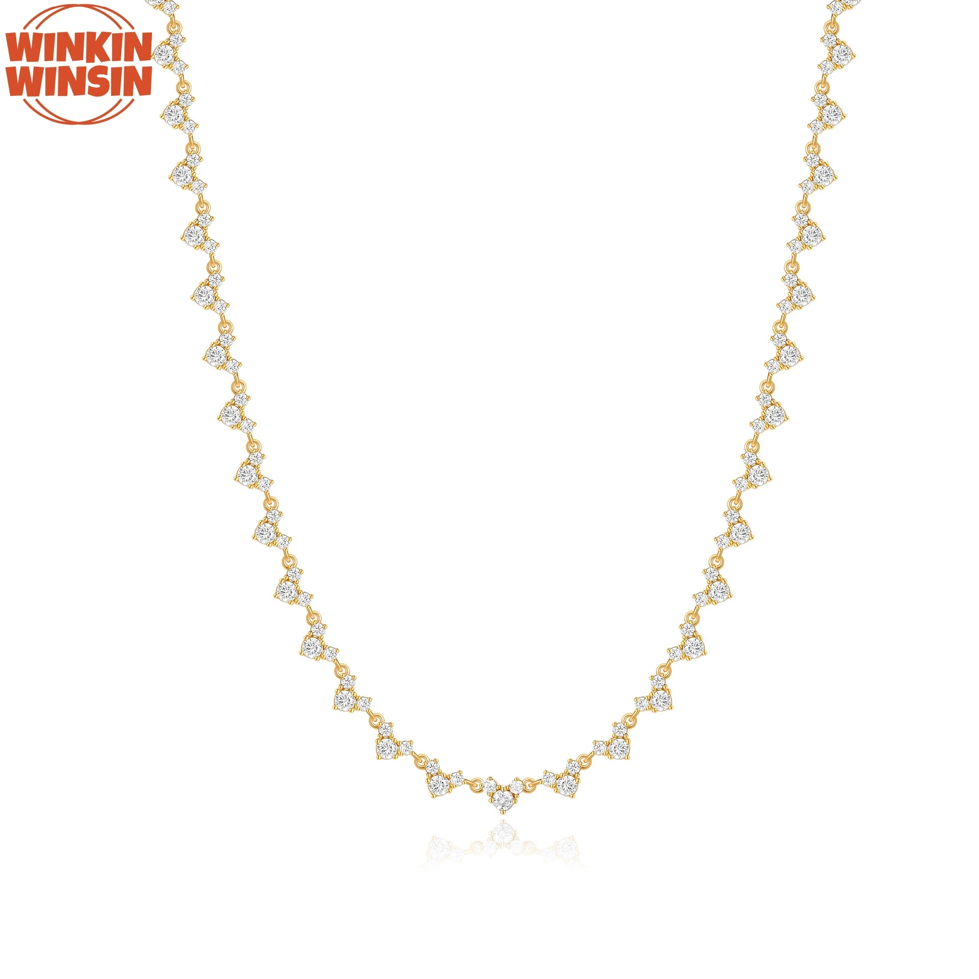 Winkin Winsin бренд GRA сертификат S925 ожерелье из стерлингового серебра теннисная мода свадебный банкет женское ожерелье ювелирные изделия
Winkin Winsin бренд GRA сертификат S925 ожерелье из стерлингового серебра теннисная мода свадебный банкет женское ожерелье ювелирные изделия