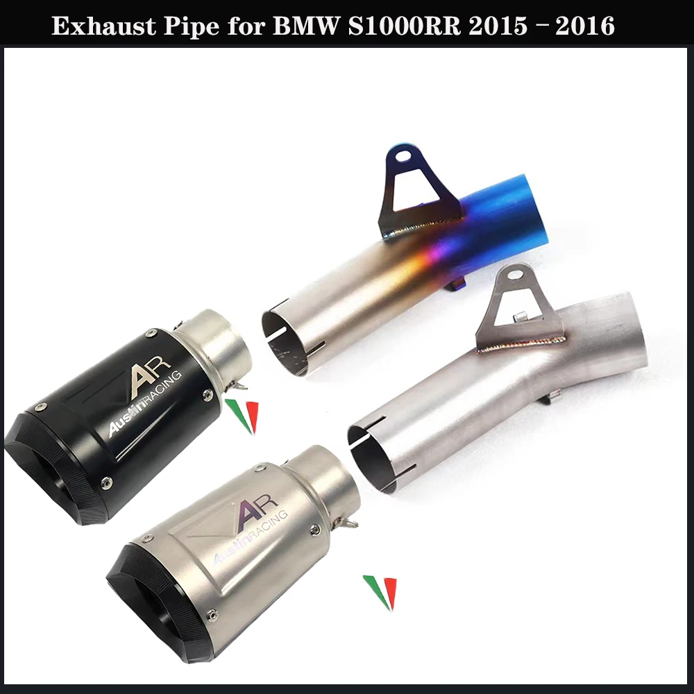 60mm New Motorcycle Exhaust System for BMW S1000RR 2010–2016: Mid-Section and Tailpipe DB Killer AR Exhaust Kit
60mm New Motorcycle Exhaust System for BMW S1000RR 2010–2016: Mid-Section and Tailpipe DB Killer AR Exhaust Kit