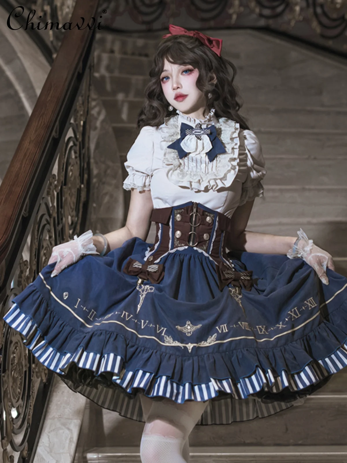 Fashionable High-End Lolita Skirt Set 2024 Summer New Short-Sleeved Shirt High Waist Skirt Waist Seal Kawaii Women's 3-Piece Set
Fashionable High-End Lolita Skirt Set 2024 Summer New Short-Sleeved Shirt High Waist Skirt Waist Seal Kawaii Women's 3-Piece Set