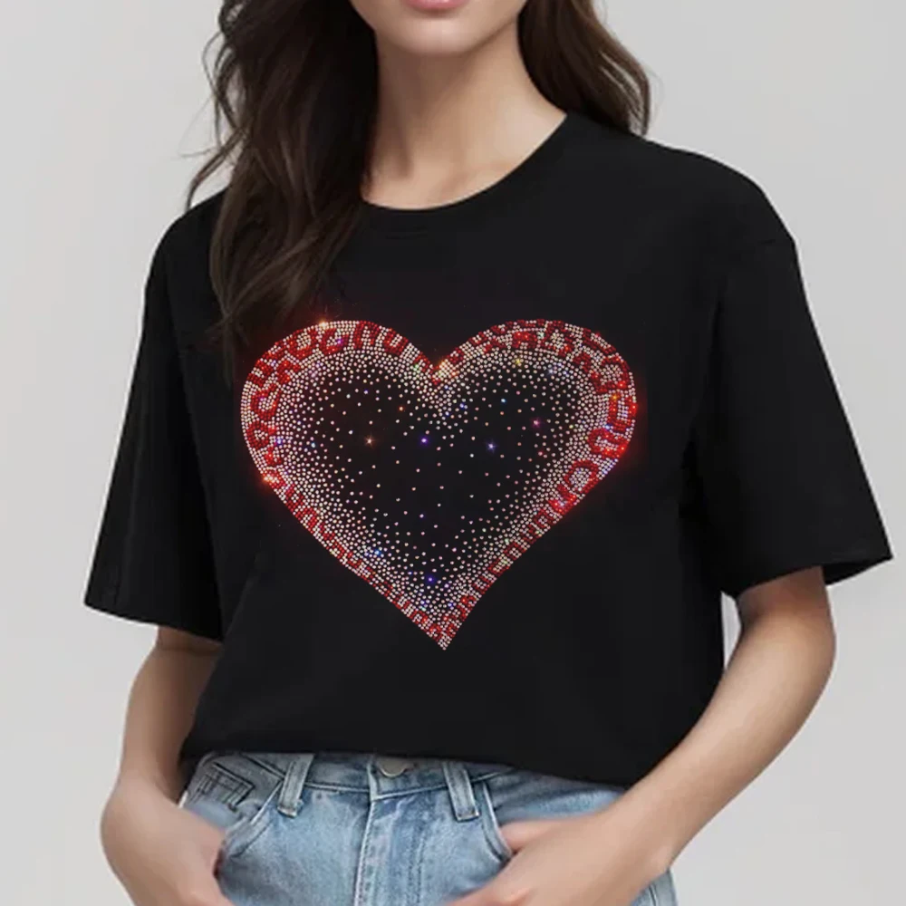 Women's Diamond Short sleeves T-Shirts Summer Glam Styles Soft Rhinestone Casual Elegant Tops Breathable Cotton Blend Tees S-4XL
Women's Diamond Short sleeves T-Shirts Summer Glam Styles Soft Rhinestone Casual Elegant Tops Breathable Cotton Blend Tees S-4XL