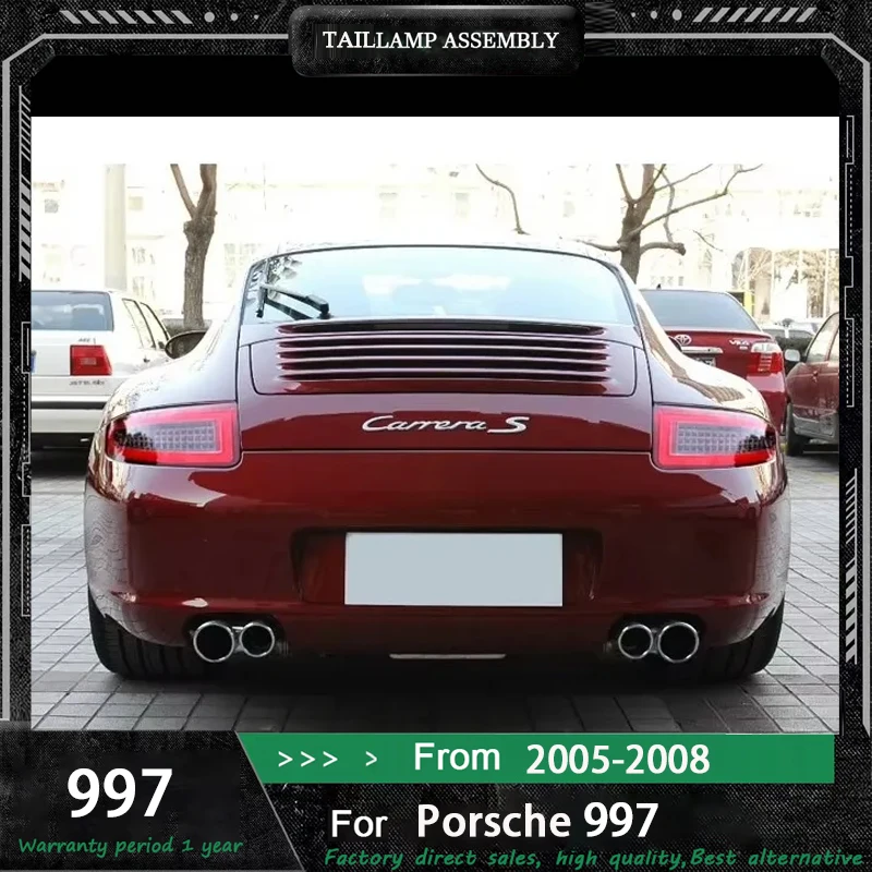 For Porsche 911-997.1 2005-2008 Car Taillight Assembly LED Car Rear Back Lamps Upgrade 991 Style Flashing Taillight Accessories
For Porsche 911-997.1 2005-2008 Car Taillight Assembly LED Car Rear Back Lamps Upgrade 991 Style Flashing Taillight Accessories