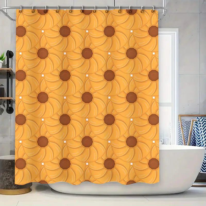 Яркая цветочная занавеска для душа, водонепроницаемая ткань для декора ванных комнат желто-коричневого цвета с геометрическим узором для товаров для дома, декабрь
Яркая цветочная занавеска для душа, водонепроницаемая ткань для декора ванных комнат желто-коричневого цвета с геометрическим узором для товаров для дома, декабрь