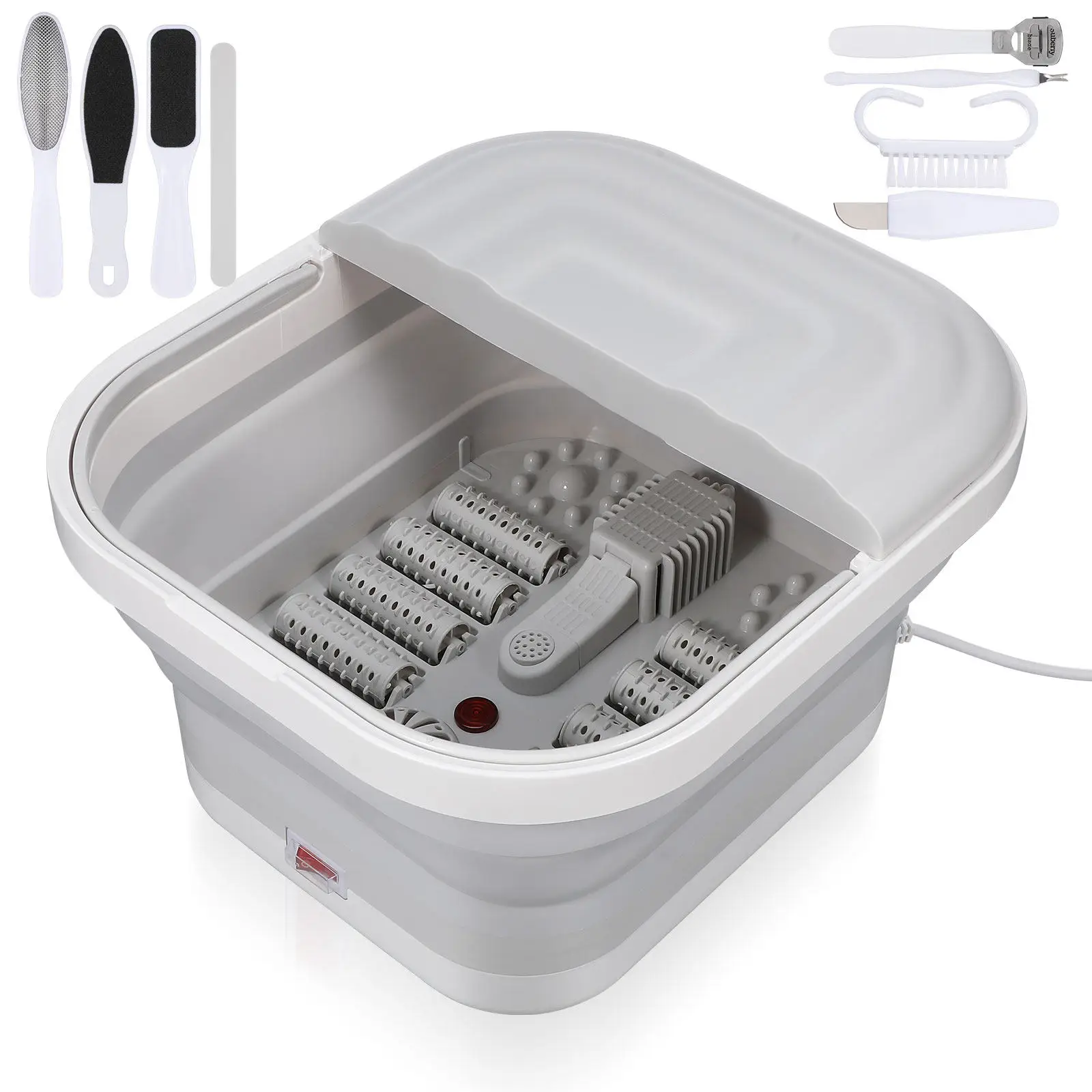 Складная ванночка для ног 2-в-1 с подогревом и роликовым массажем, съемная, легко моющаяся, портативная, для домашнего использования
Складная ванночка для ног 2-в-1 с подогревом и роликовым массажем, съемная, легко моющаяся, портативная, для домашнего использования