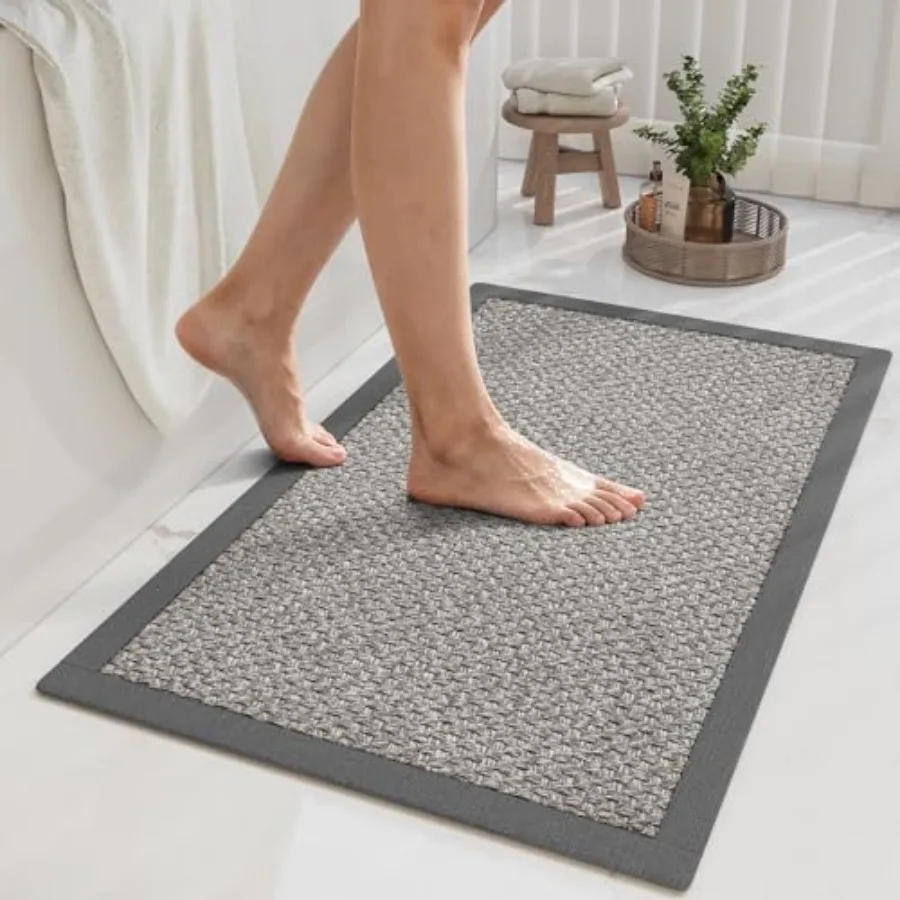 Non Slip Bath Mat Bathroom Rugs, Soft Jute-Like Ultra Thin Bath Mats, Rubber Backing Super Absorbent Quick Dry Bath Rug Shower
Non Slip Bath Mat Bathroom Rugs, Soft Jute-Like Ultra Thin Bath Mats, Rubber Backing Super Absorbent Quick Dry Bath Rug Shower