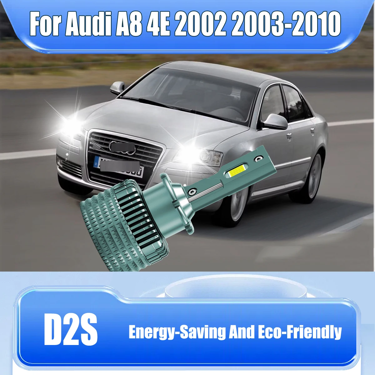 D2S D2R Car LED Headlight Bulbs - enhancing night driving safety For Audi A8 4E 2002 2003 2004 2005 2006 2007 2008 2009 2010
D2S D2R Car LED Headlight Bulbs - enhancing night driving safety For Audi A8 4E 2002 2003 2004 2005 2006 2007 2008 2009 2010