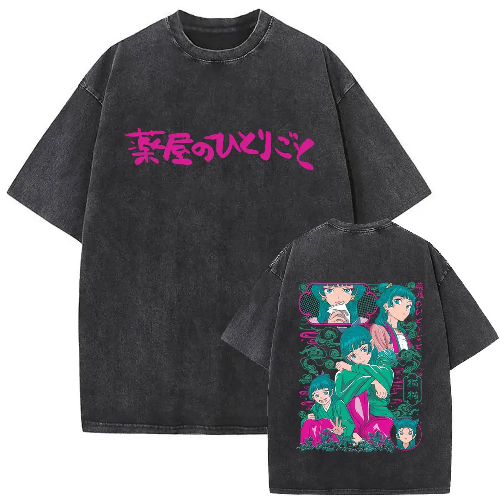 Washed Vintage Japanese Anime The Apothecary Diaries Maomao Double Sided Print T-shirt Men Women Casual Kawaii Funny T Shirts 
Washed Vintage Japanese Anime The Apothecary Diaries Maomao Double Sided Print T-shirt Men Women Casual Kawaii Funny T Shirts
